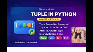 Tuple in Python Explained | Python Tuple Tutorial in Urdu/Hindi | Digital Madrasa