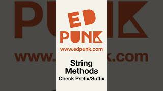 [Day 45] Checking for Prefix or Suffix in a String in Python | Light Mode #100daysofpython