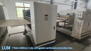 380V 50HZ 3 Ply Automatic Corrugated Box Plant For Cardboard Making