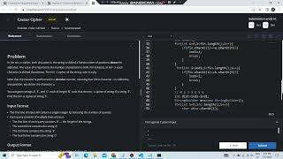 Caesar Cipher | Codechef | Starters 97 | Solution Code In Comment.