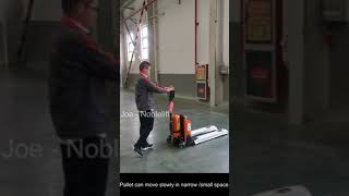 Noblelift Service - PTE15N - How to move when the tiller at vertical position