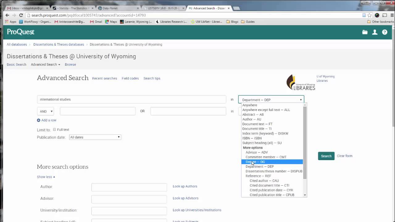 How To Search UW Dissertations & Theses - YouTube