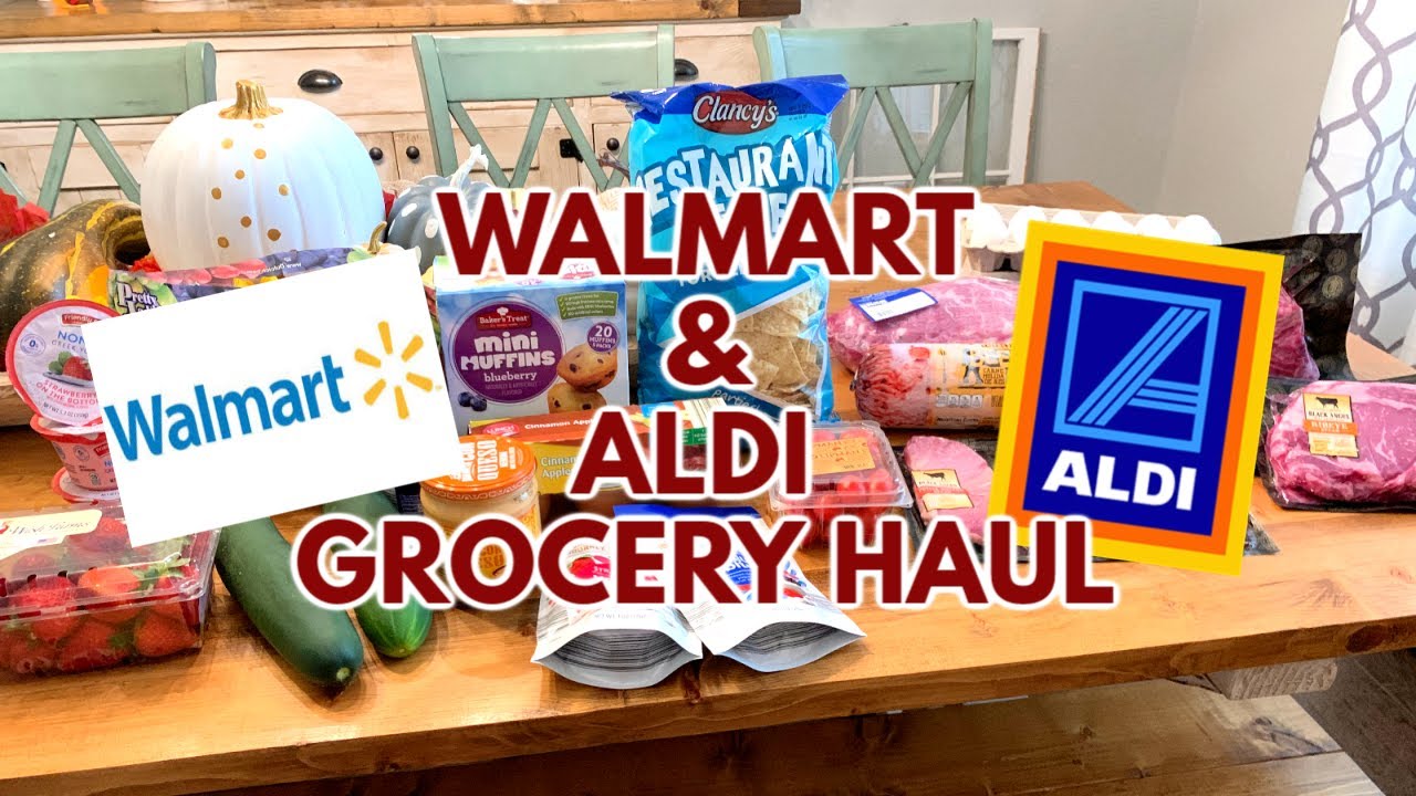 WALMART & ALDI GROCERY HAUL | GROCERY HAUL PICKUP | CARNIVORE CHALLENGE ...