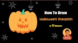 👀 17 Minutes :  Halloween  Pumpkin - 📢 How To Draw A  Halloween  Pumpkin Icon.