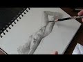 art vlog sketching on a slow snowy day sketchbook figure drawing from life and photographs