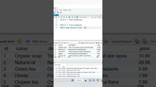 Like Operator in MySQL database With interesting function #mysql #data #database #mysql_workbench