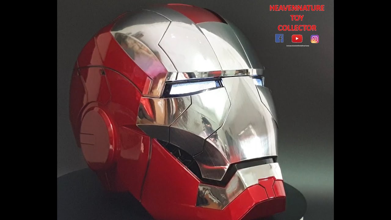 Iron Man Mark V Helmet Unboxing Full Review Youtube