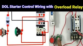 Dol starter control wiring | explain direct online starter | DOL स्टार्टर कंट्रोल वायरिंग कैसे करे..