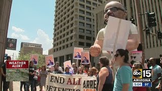 Rally in Phoenix calls for arrest, prosecution of Sheriff Joe Arpaio