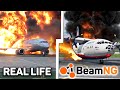 Airplane Crashes Based on Real Life Accidents #2 - Beamng Drive