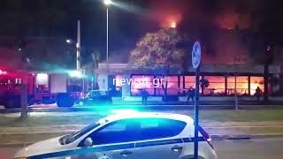 Τα πρώτα λεπτά της φωτιάς στο εστιατόριο στην Νέα Σμύρνη