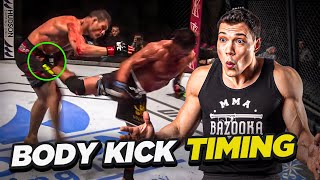 STOP ONLY THROWING LOW KICKS \u0026 IMPROVE YOUR BODY KICK TIMING | WWW.BAZOOKATRAINING.COM