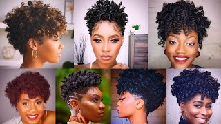 💯❤️Classy Sassy and Edgy Short Hairstyles for Black Women | Protective Curly Short Hairstyle Ideas 🔥