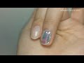 오팔 유리보석 네일아트 유리조각네일 opal hologram glass nails