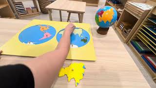 Puzzle Map - Montessori Sensorial Extension Lesson