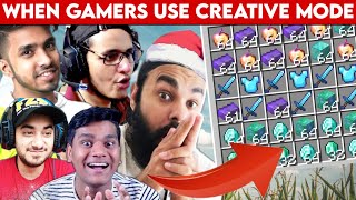 5 creative mode moments of Indian gamers | YesSmartyPie, BeastBoyShub, Techno Gamerz , Live Insaan,