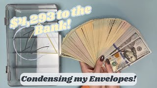 Condensing my Sinking Funds for November || Bill Exchange || Taking $4,000 to the Bank!