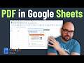 How to Attach PDF in Google Sheets