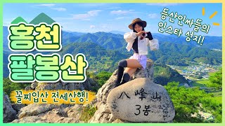 사진 와장창 건지는 인싸등산코스 팔봉산 꼴찌로 겨우 들어가서 전세내고 산행했습니다🤸