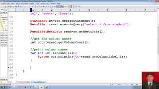 72 Advanced Java Tutorial |JDBC | ResultSetMetaData | Java database Connectivity | adv java