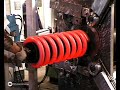 hot coiling of custom large diameter spring