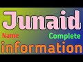 Junaid Name Meaning | Junaid Name Full Details | Junaid Naam Ki Rashi | The Secret of Name