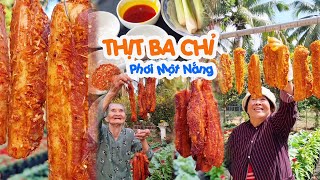 Cách làm thịt ba chỉ phơi một nắng đơn giản để lâu ăn dần