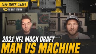 2021 NFL Mock Draft: Man vs. Machine