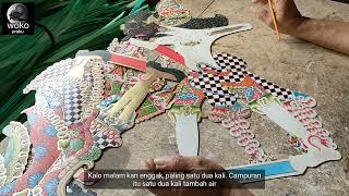 SUNGGINGAN WARNA WAYANG KERTAS PAK YANTO KLATEN. LARIS MANIS TERJUAL HARGA TERJANGKAU&BERKUALITAS