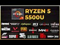 Ryzen 5 5500U Vega 7 | | Test in 14 Games in 2024