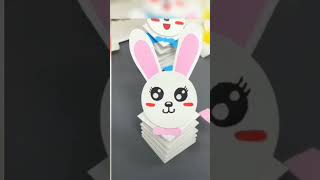 let's make a cute bunny 🐰#youtubeshorts #shorts #ytshorts #craft#bunny #cute