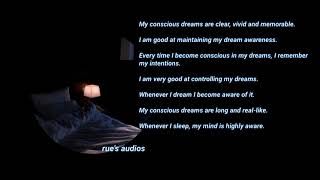 strong lucid dreaming subliminal