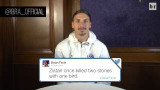Soccer Legend Zlatan Ibrahimovic Reads His Favorite 'Zlatan Facts'