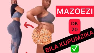 Dk 20 Mazoezi ya kupunguza tumbo bila Kupumzika |Mazoezi ya kupunguza Mafuta kwa haraka