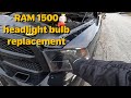 How to change Ram 1500 classic headlight bulb