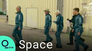 Blue Origin Flight: Jeff Bezos And Crew Depart for Launch Pad