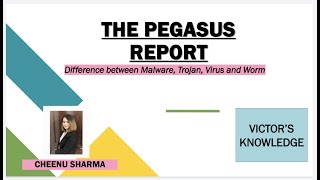 THE PEGASUS REPORT-Spyware-Malware-Current Affair-Computer Knowledge- Cheenu Sharma