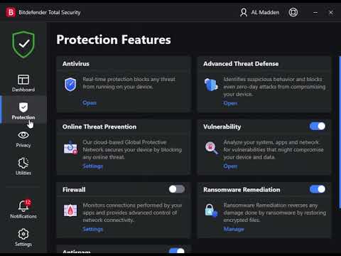 How To Disable Or Enable Turn Off Or Turn On Bitdefender Total Security ...