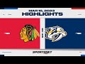 NHL Highlights | Blackhawks vs. Predators - March 16, 2023