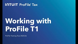 Working with ProFile T1 | Oct 28th