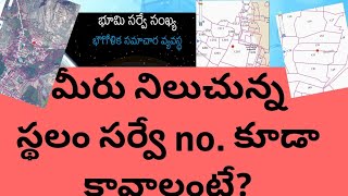 #surveyno.#land survey no. మీ స్థలం సర్వే NO.ఏమిటో తెలుసుకోవాలంటే ?  watch it