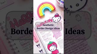 Border Design Ideas!! 👀🌏🏕 #shorts #trending #border #design #assignment #creative