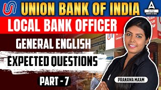 Union Bank LBO | English | Expected Questions | Part 7 | By Pranawa | Adda247 Tamil