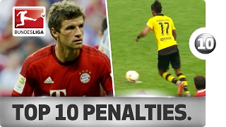 Top 10 Penalty Moments in Bundesliga History - Aubameyang, Müller and More Spectacular Spot Kicks!