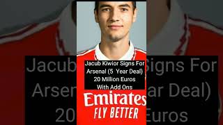 Jacub Kiwior Signs For Arsenal || Arsenal Signs Jacub Kiwior || Jacub Kiwior Transfer