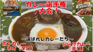 【カレー】ボンカレーネオ辛口×ジャワカレー辛口でカレー選手権大会～選ばれしカレーたち～【食事】