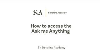 How to access the Q&A