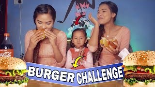 BURGER CHALLENGE | HomeMade | DeepaDamanta | NEPALI TWINS |