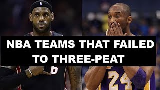 NBA Teams That Failed To 3-Peat: How Close Were They Actually?