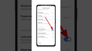 How to off screen recorder lock screen to end | screen recording hidden features #shorts